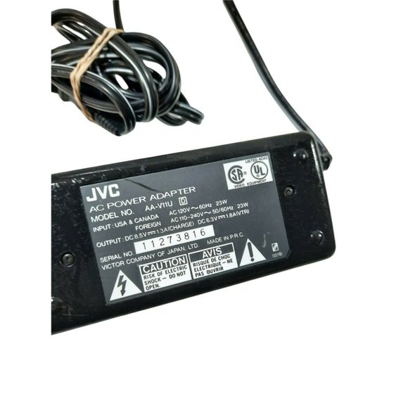 JVC AA-V11U AC VHS Camcorder Power Adapter Battery Charger Original TESTED - Picture 3 of 3